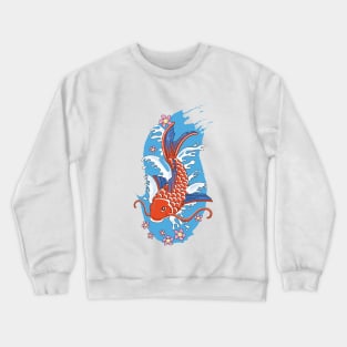 Vintage Japanese Koi Crewneck Sweatshirt